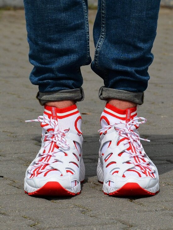 Vivienne Westwood x ASICS Gel-mai Knit In White/fiery Red MEN 10 main image 7